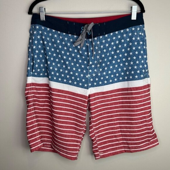 American‎ flag swim trunks size 32 - Picture 1 of 6